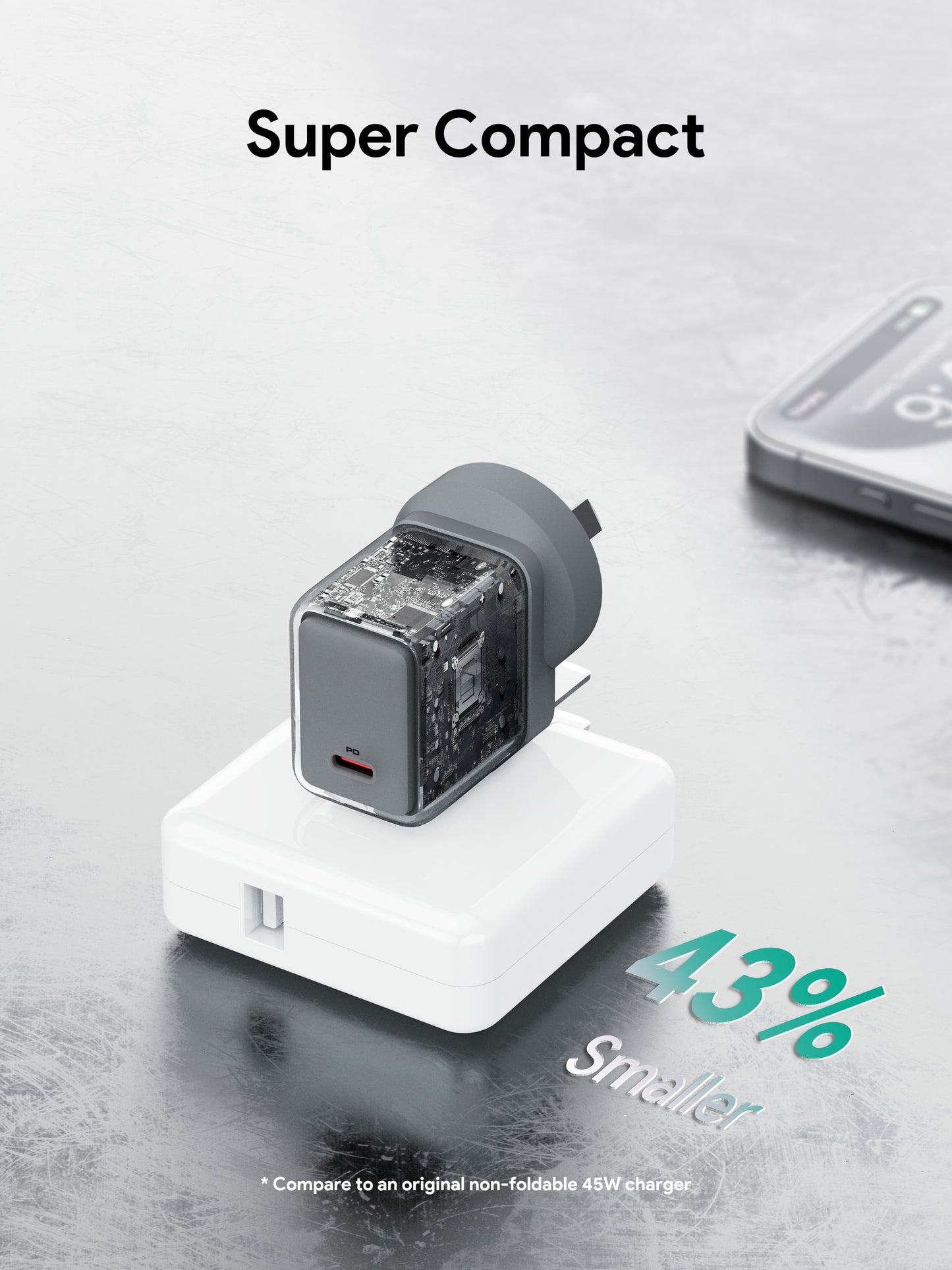 Aukey 45W Fast Wall Charger GaN USB-C (PA-C2)