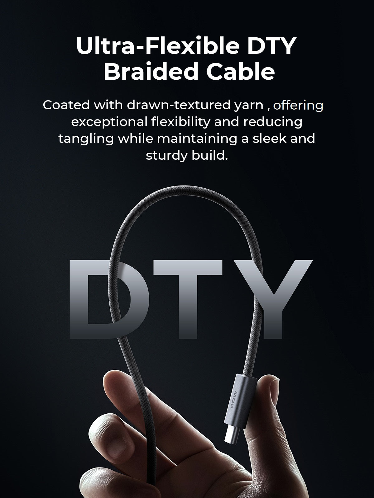 Aukey Circlet Blink 1.8m 60W DTY Braided USB-C to C Cable (CB-DCC062)