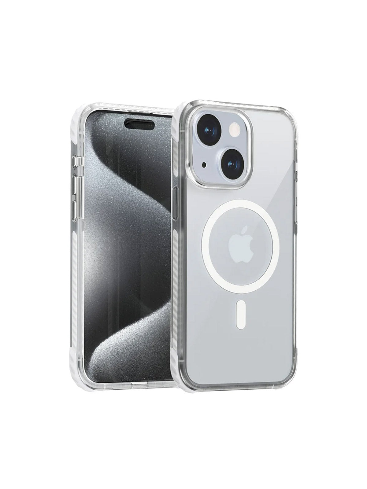 Aukey Urban Guard Magnetic Hard-Shell iPhone 15 Phone case - Transparent (TM11)