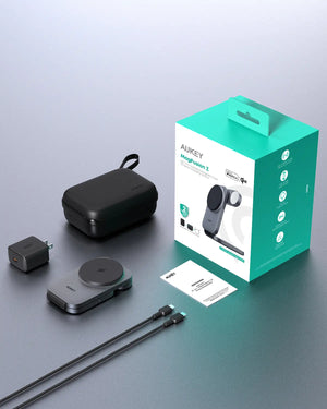 Foldable Design: Adjustable stand allows for flat or angled positioning, ideal for hands-free viewing or compact travel storage. Compatible with iPhone, Airpods and Apple Watch
