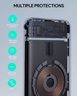 Aukey MagLink 6700mAh Magnetic Wireless Charging Power Bank (PB-MS01)