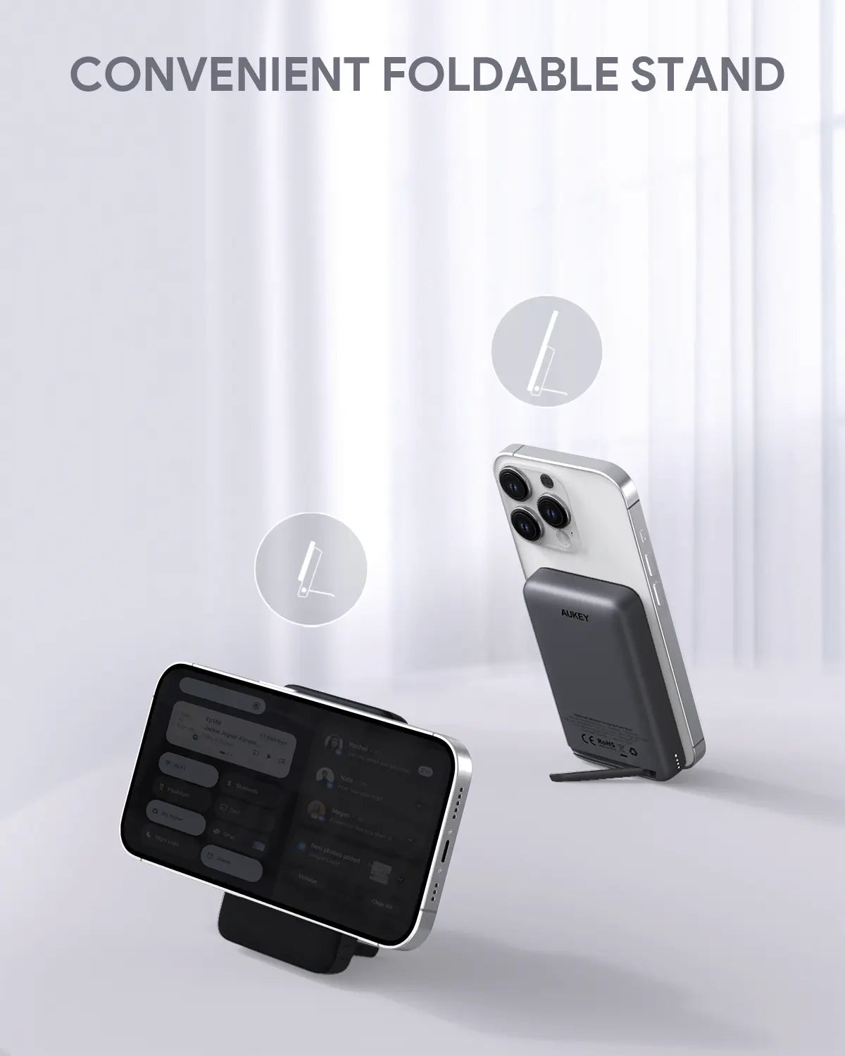 Aukey MagLink 10000mAh Magnetic Wireless Charging Power Bank (PB-MS02)