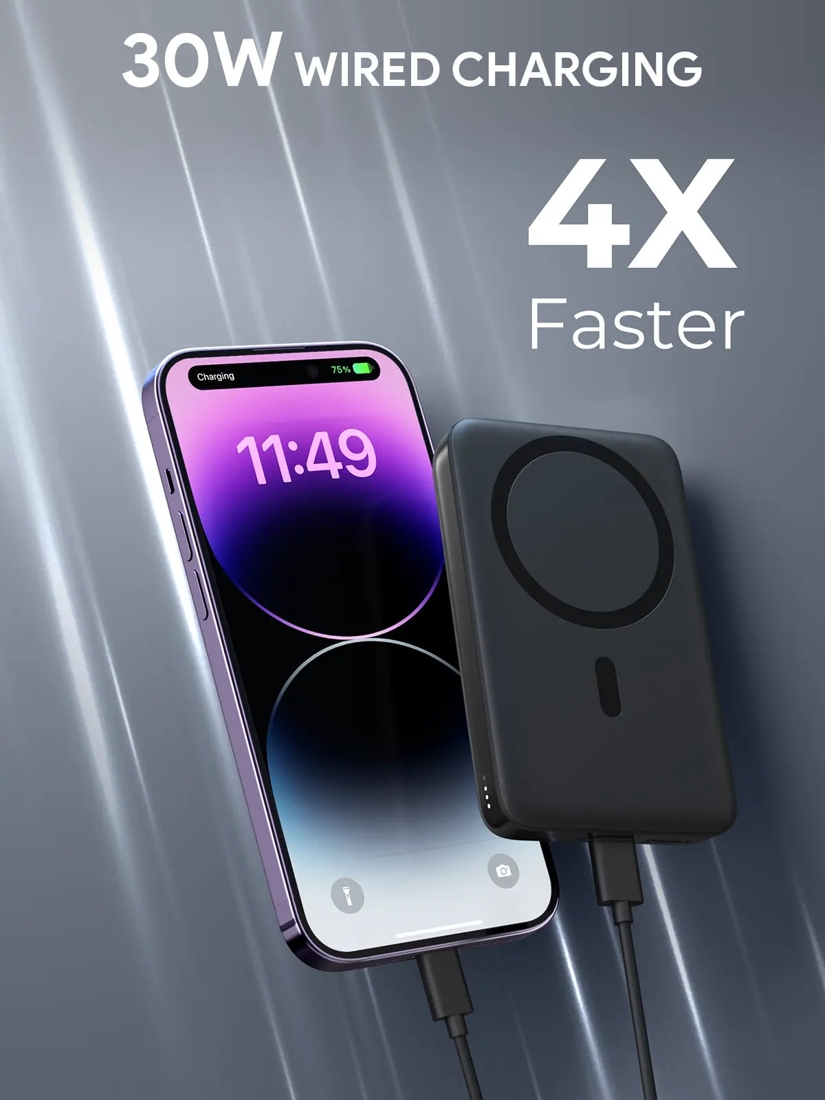 Aukey MagLink 10000mAh Magnetic Wireless Charging Power Bank (PB-MS02)