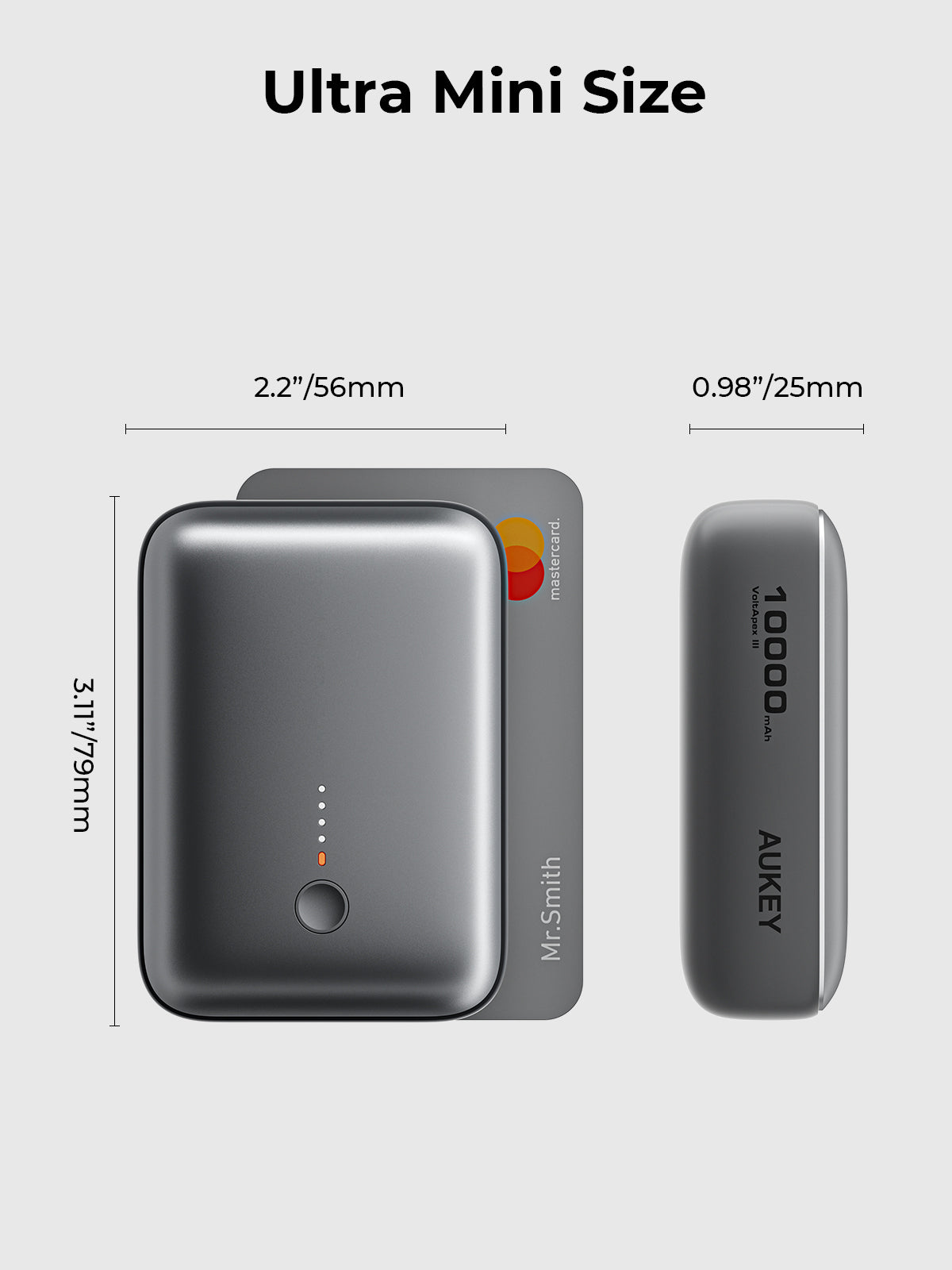 AUKEY PB-Y55 Spark Mini 10000 Compact Fast Charging Power Bank