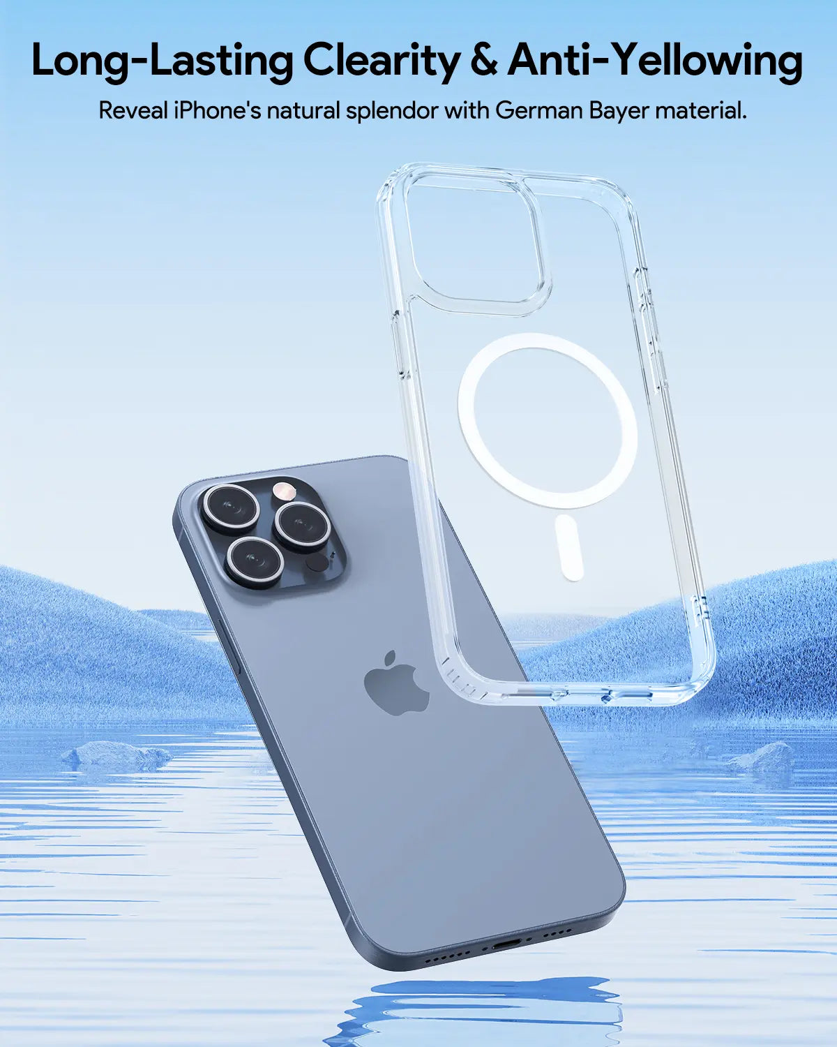 Aukey Clearview Magsafe iPhone 15 Phone case - Transparent (TM10)