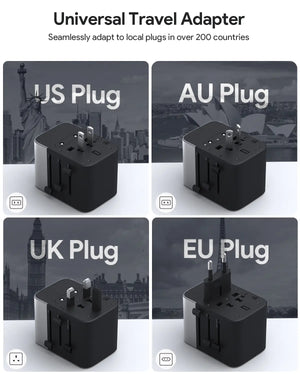 Aukey Travel Mate 35W GaN Universal Adapter with USB ports (PA-TA07A)