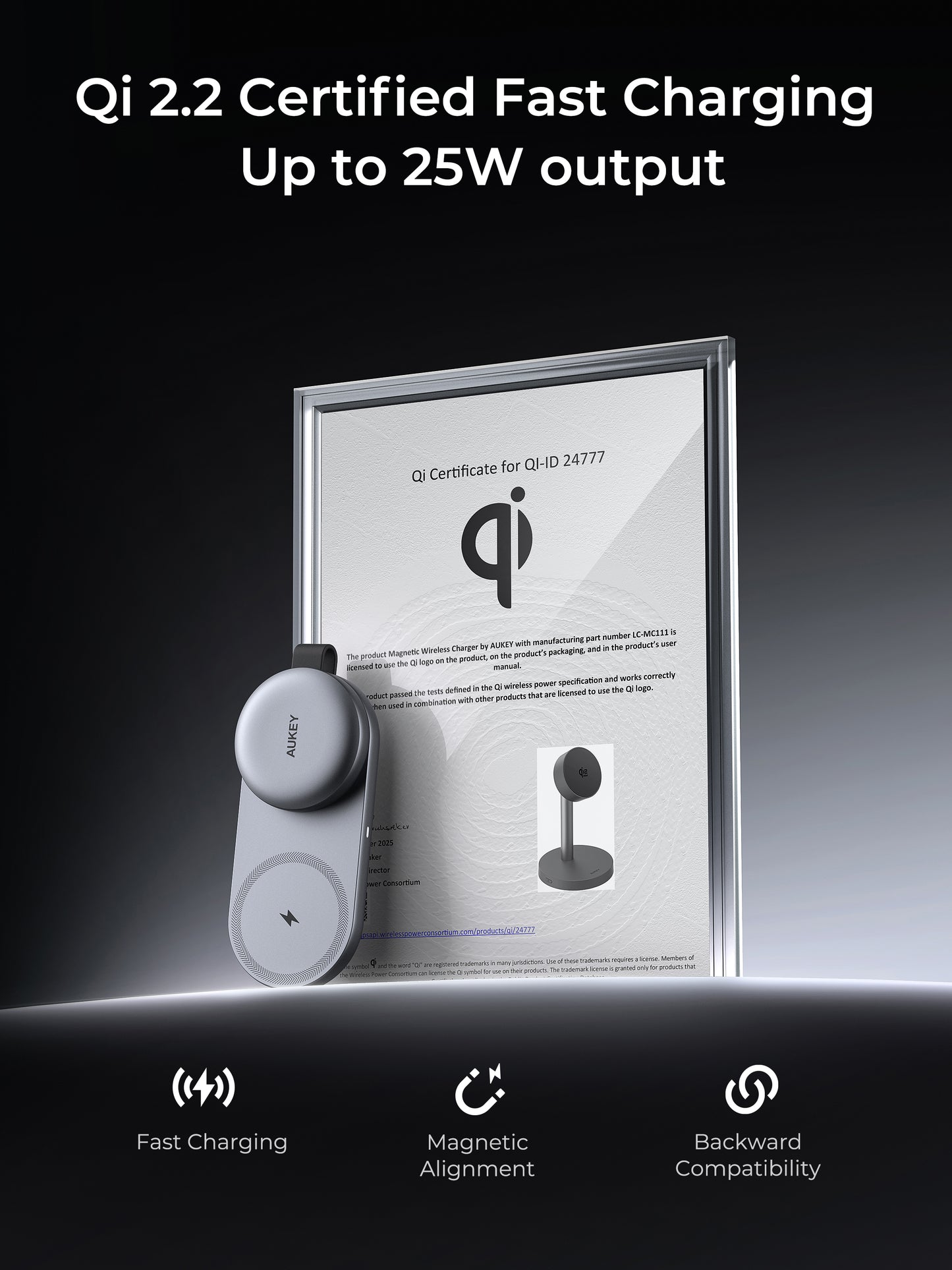 Aukey MagFusion C Pro Magnetic Wireless Charger (LC-MC314)