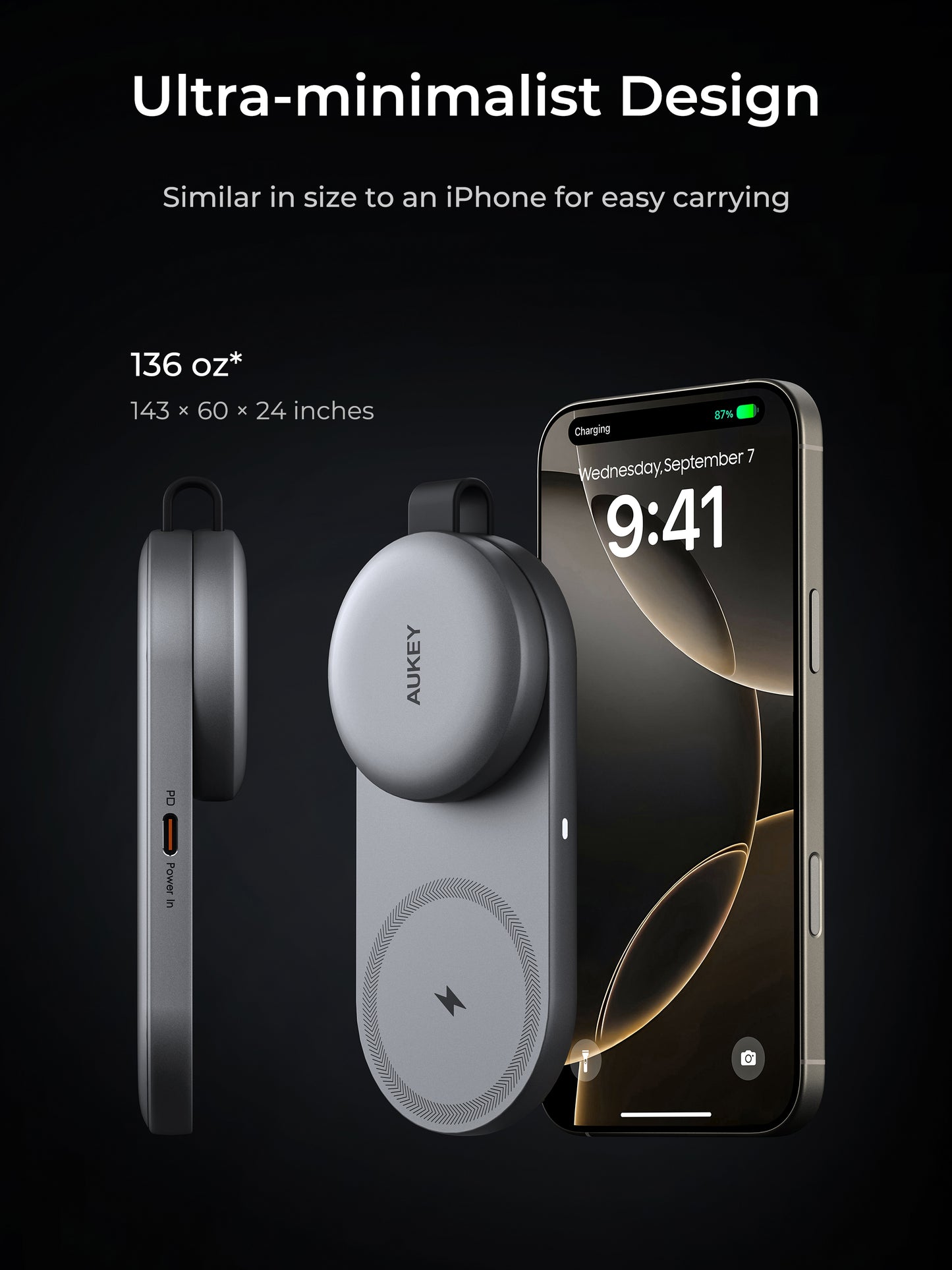 Aukey MagFusion C Pro Magnetic Wireless Charger (LC-MC314)