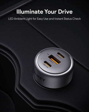 Aukey Pathfinder Mix 3 66W Fast Charging Car Charger (CC-P1)