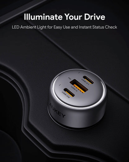 Aukey Pathfinder Mix 3 66W Fast Charging Car Charger (CC-P1)
