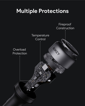 Aukey Pathfinder Mix 3 66W Fast Charging Car Charger (CC-P1)
