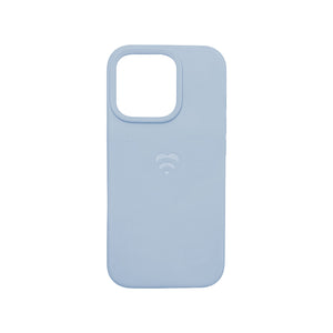 Light Blue silicone phone case for iPhone with a slim design