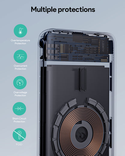 Aukey MagFusion 6700mAh Magnetic Wireless Charging Power Bank (PB-MS05)