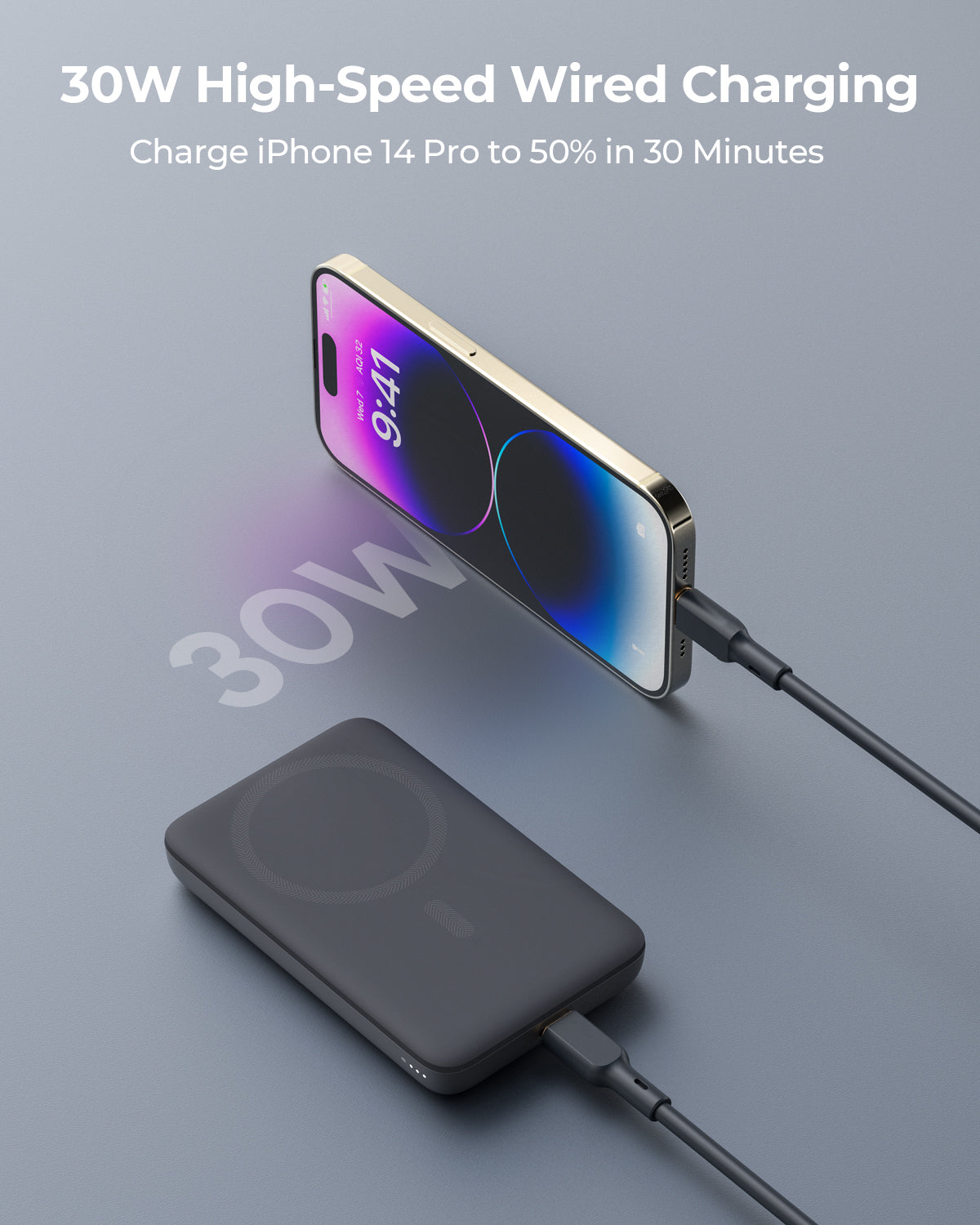 Aukey MagFusion 10000mAh Magnetic Wireless Charging Power Bank (PB-MS06)