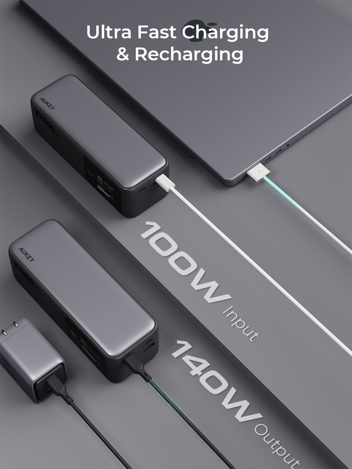 Aukey Spark Sling 27600mAh 140W Ultra-Fast Charging Power Bank (PB-Y63)