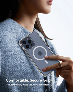 Aukey Urban Guard Magnetic Hard-Shell iPhone 15 Phone case - Transparent (TM11)