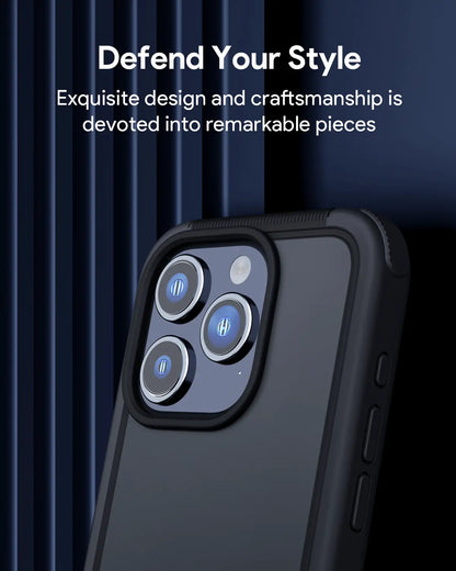 Aukey Urban Guard Elite Magnetic Hard-Shell iPhone 15 Pro Phone Case - Dark Gray (UG10)