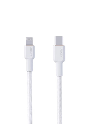 Aukey Circlet CL1m Aramid Fiber  USB-C Core TO Lightning White (CB-KCL1)