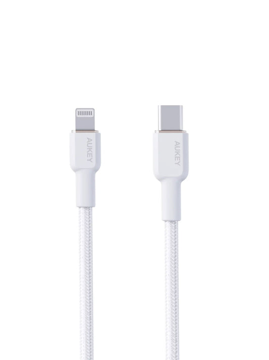 Aukey Circlet CL1m Aramid Fiber  USB-C Core TO Lightning White (CB-KCL1)
