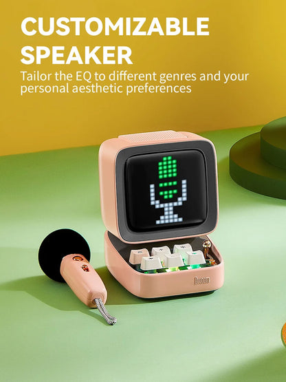 Divoom Ditoo-Mic - Bluetooth Speaker with Karaoke Machine and Pixel Art